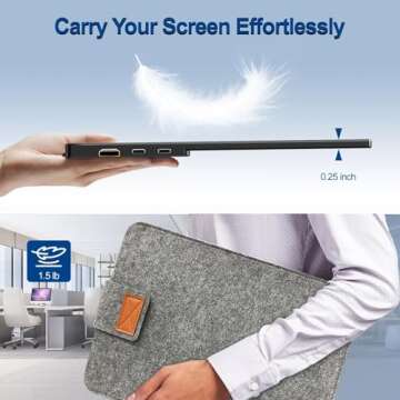 InnoView 15.6" Portable Monitor with Adjustable Stand