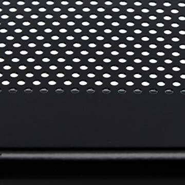 Unbrand Black 5 Tier Metal Bookshelf Rack for Stylish Storage