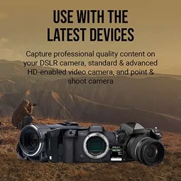 PNY 256GB PRO Elite SDXC Card - High-Speed 4K UHD Performance