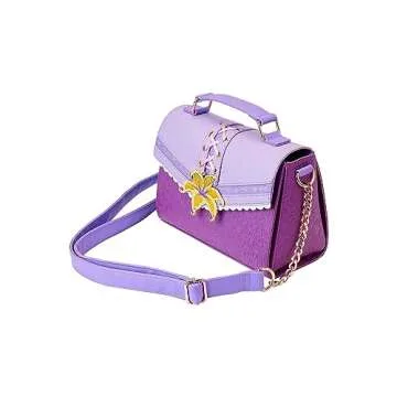 Loungefly Disney Tangled Rapunzel Cosplay Magic Flower Crossbody Womens Bag Purse