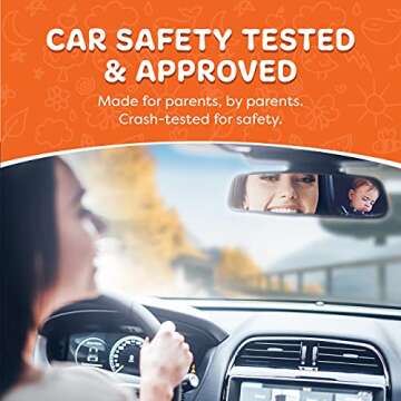 So Peep Baby Car Mirror - Adjustable Backseat Safety for Newborns Chritsmas Car Decoration Gifts for Mother's Day