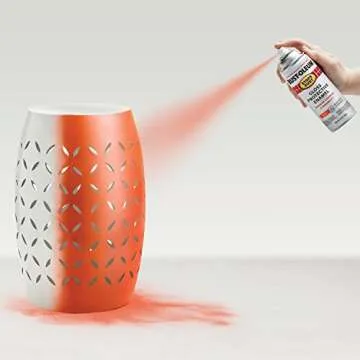 Durable Rust-Oleum Stops Rust Spray Paint Gloss Orange