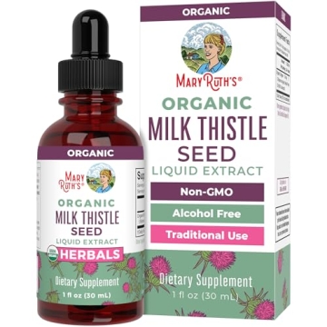 Mary Ruth's Organic Milk Thistle Seed Liquid Extract for Health Support, 1 FZ