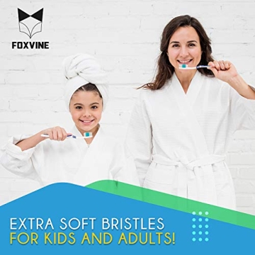 EcoFox 25 Pack Bulk Toothbrush Set for Everyone