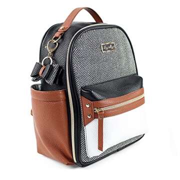 Itzy Ritzy Boss Bow Charm with Clasp - Cute Bow Bag Charm for Diaper Bags, Purses, Keychains & Walle...