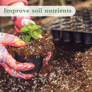 HAINANSTRY Organic Perlite for Plants - 2QT for Indoor & Outdoor Gardening