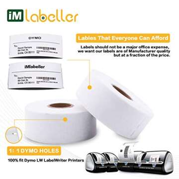 Affordable iMlabeller 30252 Mailing Labels for DYMO Printers