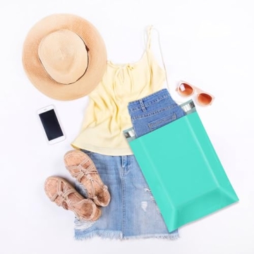Fuxury 10x13 Teal Poly Mailers for Stylish Shipping