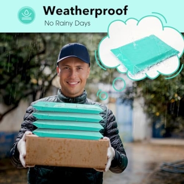 Fuxury 10x13 Teal Poly Mailers for Stylish Shipping