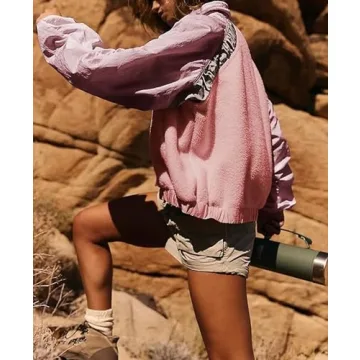 Aimiray Women's Stylish Winter Fleece Jacket with Pockets