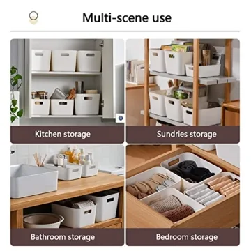 Versatile ZOAJU Plastic Basket Set for Home Organization