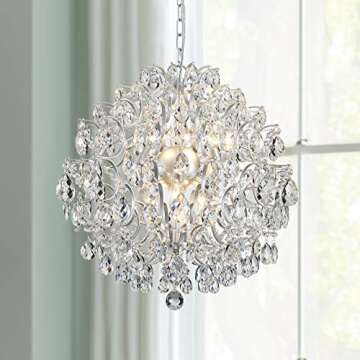 Bestier Crystal Chandelier for Dining Room and Living Room