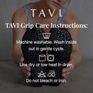 TAVI Chloe Fashion Criss-Cross Grip Socks for Fitness