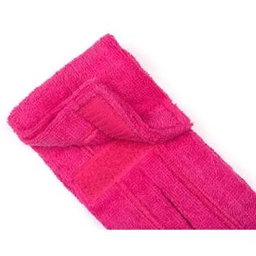 Suddora Football Towel, Pure Cotton Quarterback Football Field Towel with Hook & Loop Closure, Sports Towels for Sweat & Maintaining Grip, Versatile Towel for Gym, Yoga, Youthful Football, Pink