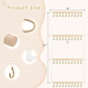 Stylish POVETIRE Headband Organizer for Girls' Accessories