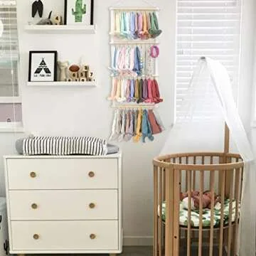 Stylish POVETIRE Headband Organizer for Girls' Accessories