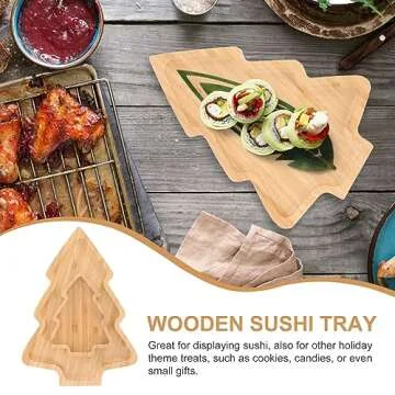 Didiseaon Christmas Tree Tray - Holiday Serving and Decor