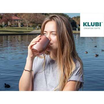 KLUBI 12 Ounce Book Lovers Tumbler - Perfect Gift for Readers