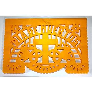20 Vibrant Papel Picado Sheets for Dia de Muertos Celebrations