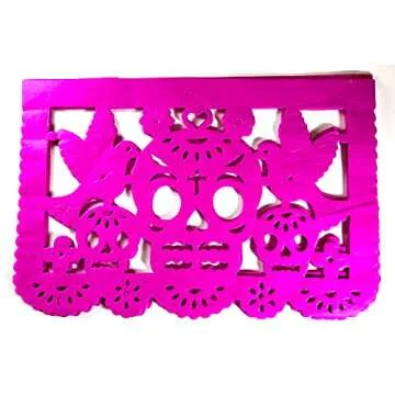 20 Vibrant Papel Picado Sheets for Dia de Muertos Celebrations