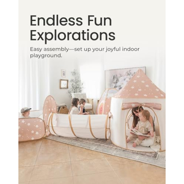 Tiny Land Play Tunnel and Ball Pit for Kids - 5 Piece Set