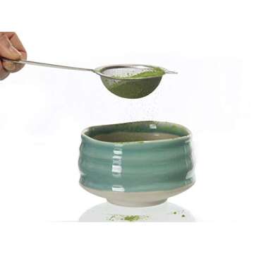 CHAQI Matcha Accessories Kit Include 5 items-100 Prongs Bamboo Whisk Chasen,Bamboo Scoop,Stainless S...