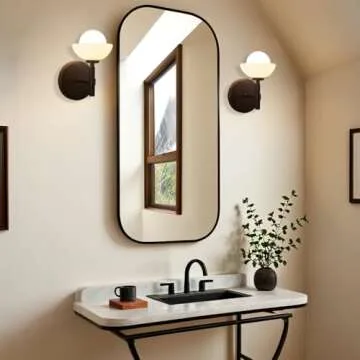 Modern Matte Black Alabaster Hand-Carved Wall Sconce