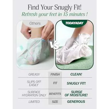 Moisturizing Foot Mask for Dry Cracked Feet | Spa Kit