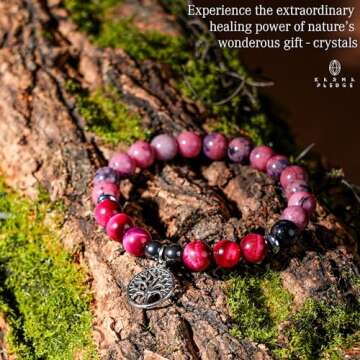 Handmade Triple Protection Crystal Bracelet for Positive Energy