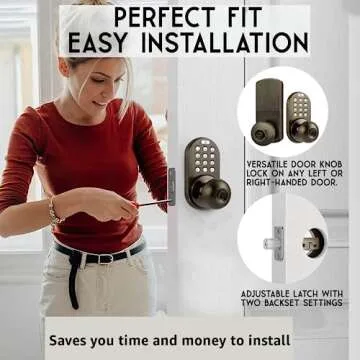 MiLocks TKK-02AQ Keyless Entry Electronic Door Lock