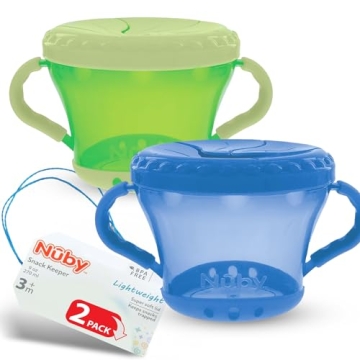 Nuby 2-Pack Snack Keepers for Easy and Fun Snacking