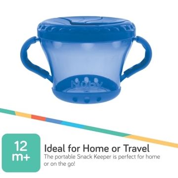 Nuby 2-Pack Snack Keepers for Mess-Free Toddler Snacking