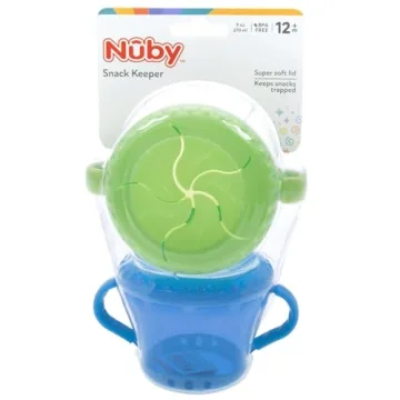 Nuby 2-Pack Snack Keepers for Mess-Free Toddler Snacking