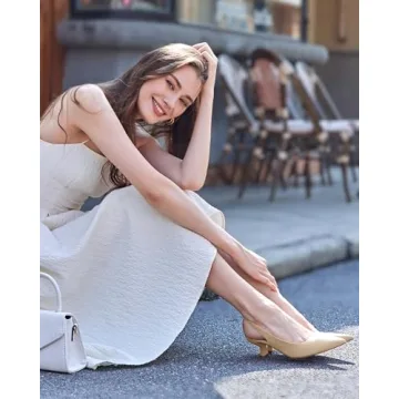 gihubafuil Women's Low Kitten Heel Pumps - Chic Comfort Shoes