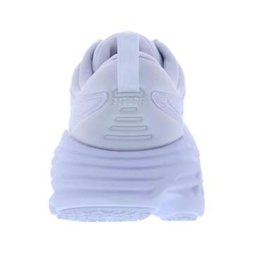 HOKA Bondi 8 Womens Shoes Size 7.5, Color: White/White