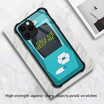 Goodsprout Compatible with iPhone 12 Pro Case Blue Game Console Graphic for Girls Boys,Picture Patte...
