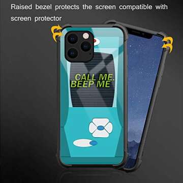 Goodsprout iPhone 12 Pro Case Blue Game Design Shockproof Hard Cover