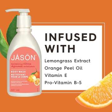 JASON Body Wash, Citrus, 30 Fl Oz