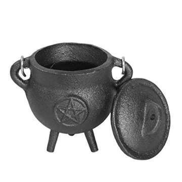Enchanting 3.5 Inch Cast Iron Cauldron for Rituals