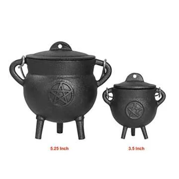 Enchanting 3.5 Inch Cast Iron Cauldron for Rituals