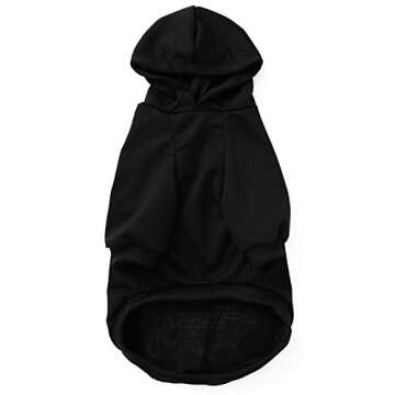 Coomour Halloween Pet Dog Cat Skull Hoodies Glowing Skeleton Bones Costume Outfit for Dogs Cats (M)