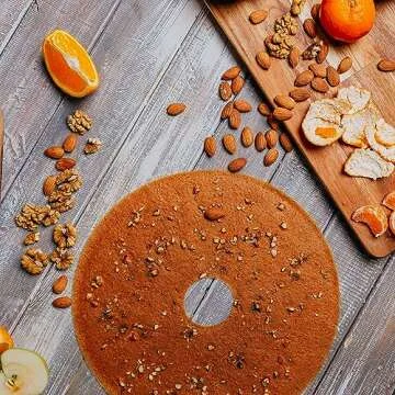 2 Fruit Leather Silicone Dehydrator Sheets with EDGES - NON-Toxic for Nesco Round Dehydrators Lip Mold Hold Batter Liquid Fruit Roll Up Fruit Leather Circle ReUsable Flexible Non Stic (2 Edge)