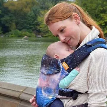 Beco Baby Carrier Gemini Newborn to Toddler - Front, Back and Hip Seat Carrier, Baby Carrier Backpack & Baby Front Carrier with Adjustable Seat, Ergonomic Baby Holder Carrier 7-35lbs (Carina Nebula)