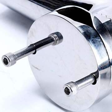 Amarine Made 4 Pcs Fishing Rod Holder, Stainless Tournament Style Clamp on Rod Holder, Rail Mount Fishing Pole Holder for Rails 1-1/4" to 2"