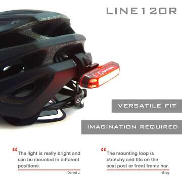 Rechargeable LINE-120 LED Bike Light Set