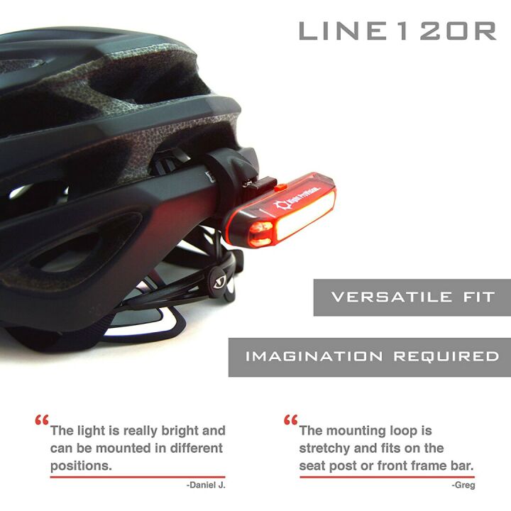 Rechargeable LINE-120 LED Bike Light Set
