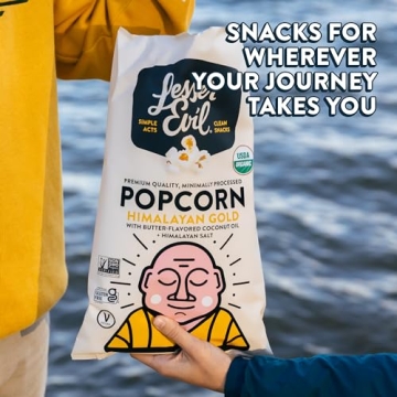 Organic Himalayan Gold Popcorn Healthy Snack No Vegetable Oil