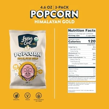 Organic Himalayan Gold Popcorn Healthy Snack No Vegetable Oil