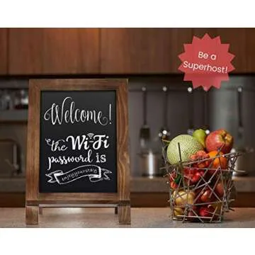 ChalkPro Framed Chalkboard Sign for Events & Home Use
