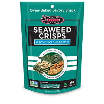 Healthy Vegan Seaweed Crisps Almond Sesame Gluten-Free